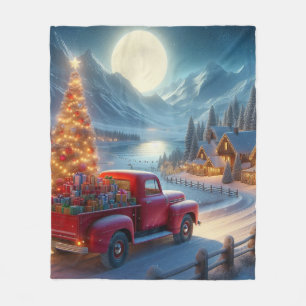 Magische Weihnachtsfeierablieferung Fleecedecke