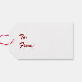 Magische Weihnachtsfeierablieferung Geschenkanhänger (Rückseite Horizontal)