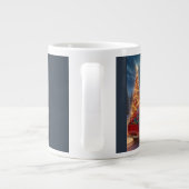 Magische Weihnachtsfeierablieferung Jumbo-Tasse (Rückseite)