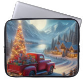 Magische Weihnachtsfeierablieferung Laptopschutzhülle (Vorderseite)