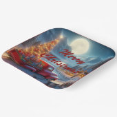 Magische Weihnachtsfeierablieferung Pappteller (Gewinkelt)