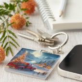 Magische Weihnachtsfeierablieferung Schlüsselanhänger (Vorderseite rechts)