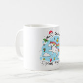 Magische Weihnachtsfeiertage Tasse (Vorderseite Links)