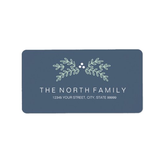 Magische Weihnachtsfrau-ID441 Adressaufkleber (Vorne)