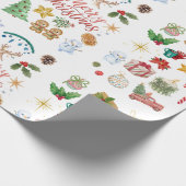 Magische Weihnachtsgeschenke | Illustration Geschenkpapier (Ecke)