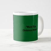 Magische Weihnachtshütte im Winter Jumbo-Tasse (Vorderseite Rechts)
