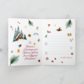 Magische Weihnachtskarte Feiertagskarte (Innenseite)