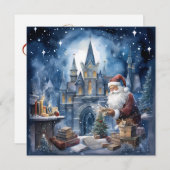 Magische Weihnachtskarte Feiertagskarte (Vorne/Hinten)