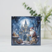 Magische Weihnachtskarte Feiertagskarte (Stehend Vorderseite)