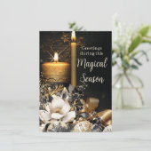 Magische Weihnachtskarten Feiertagskarte (Stehend Vorderseite)