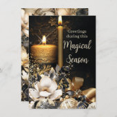 Magische Weihnachtskarten Feiertagskarte (Vorne/Hinten)