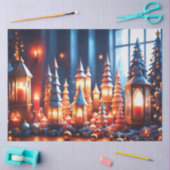 Magische Weihnachtskerzen Seidenpapier (Basteln)