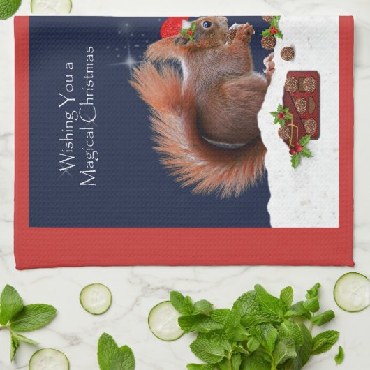 Magische Weihnachtsküche Handtuch (Gefaltet)