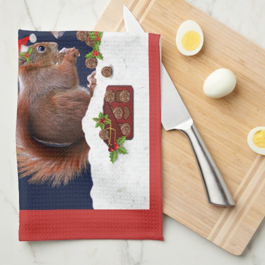 Magische Weihnachtsküche Handtuch (Viertel Falte)