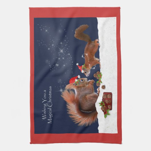 Magische Weihnachtsküche Handtuch (Vertikal)