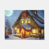Magische Weihnachtslandschaft Fußmatte (Vorderseite)