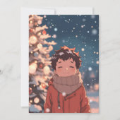 Magische Weihnachtsmomente Feiertagskarte (Vorderseite)