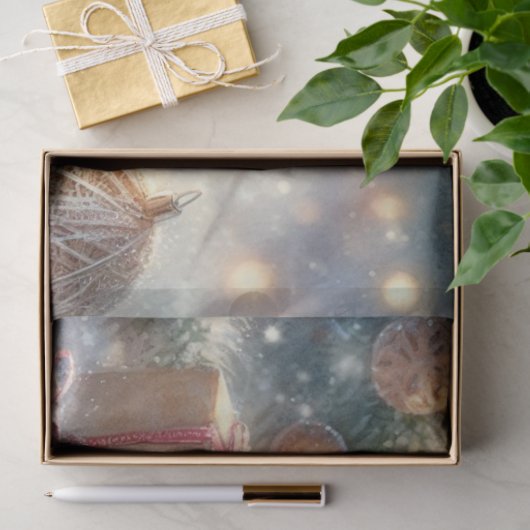 Magische Weihnachtsmouse und stille Dekoupage Seidenpapier (Geschenk)