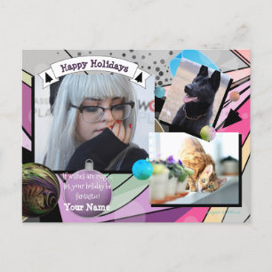Magische Weihnachtspostkarte von HAMbWG Feiertagspostkarte
