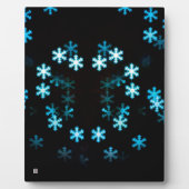 Magische Weihnachtsschneeflocken Fotoplatte (Vorderseite)