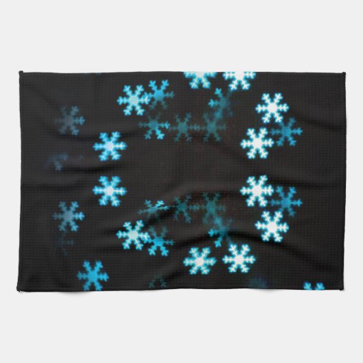 Magische Weihnachtsschneeflocken Handtuch (Horizontal)