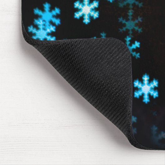Magische Weihnachtsschneeflocken Mousepad (Ecke)