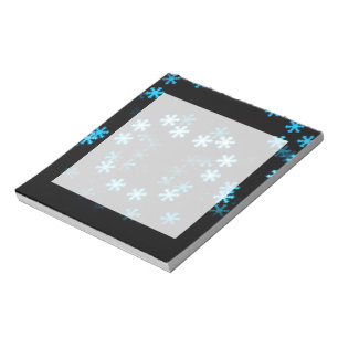 Magische Weihnachtsschneeflocken Notizblock
