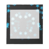 Magische Weihnachtsschneeflocken Notizblock (Vorderseite)