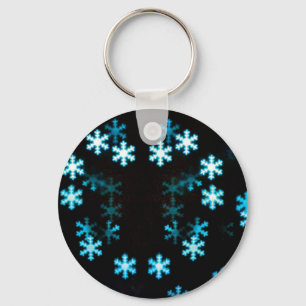 Magische Weihnachtsschneeflocken Schlüsselanhänger