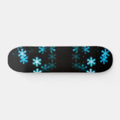 Magische Weihnachtsschneeflocken Skateboard (Horizontal)