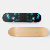 Magische Weihnachtsschneeflocken Skateboard (Horizontal)