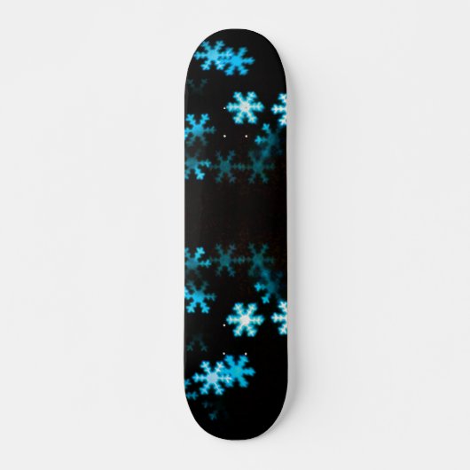 Magische Weihnachtsschneeflocken Skateboard (Vorne)