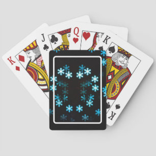 Magische Weihnachtsschneeflocken Spielkarten