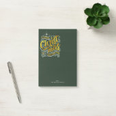 Magische Weihnachtstypografie Gold ID441 Post-it Klebezettel (Büro)