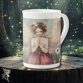Magische Whimsical Fairy & Flower Garden mit Zitat Porzellantasse