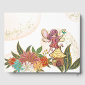 Magische Whimsikale verzauberte Wald Fairy Ladybug Gästebuch (Rückseite)