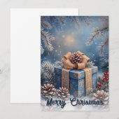 Magische Winter-Weihnachtsgeschenk-Szene (Vorne/Hinten)