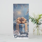 Magische Winter-Weihnachtsgeschenk-Szene (Stehend Vorderseite)