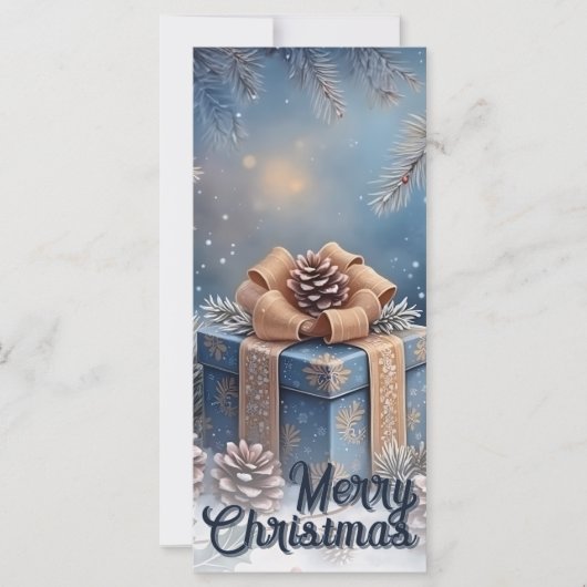 Magische Winter-Weihnachtsgeschenk-Szene (Vorderseite)