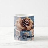 Magische Winter-Weihnachtsgeschenk-Szene Kaffeetasse (Mittel)