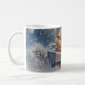 Magische Winter-Weihnachtsgeschenk-Szene Kaffeetasse (Links)