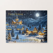 Magische Winter Wunderland Weihnachtspuzzle Puzzle (Horizontal)