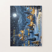 Magische Winter Wunderland Weihnachtspuzzle Puzzle (Vertikal)