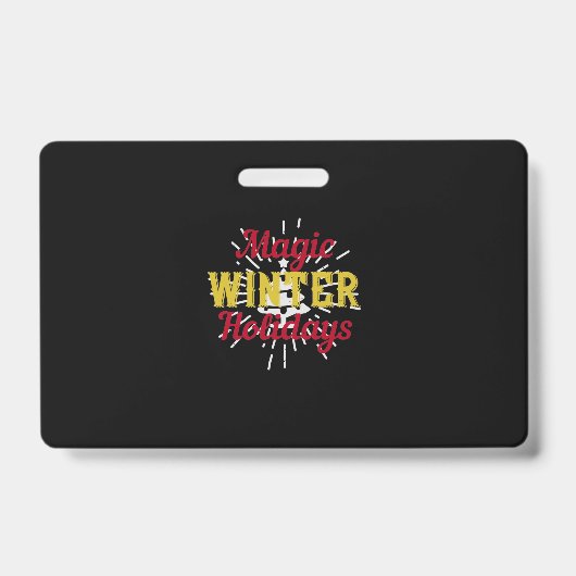 Magische Winterferien Ausweis (Vorderseite)