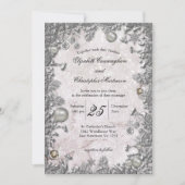 Magische Winterhochzeit Einladung (Vorderseite)