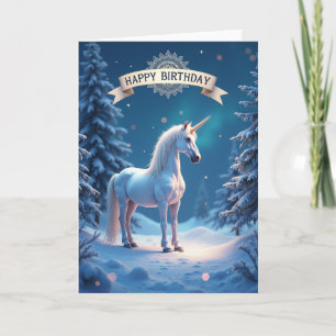 Magische Winterkreaturenkarte Karte