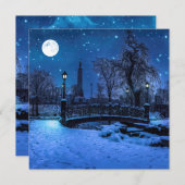 Magische Winternacht mit Sternenhimmel und Vollmon (Vorne/Hinten)