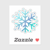 Magische Winterschneeflocke Aufkleber (Blatt)