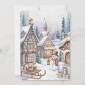Magische Winterwelt Einladung (Rückseite)