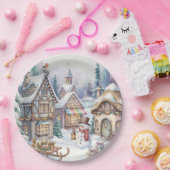 Magische Winterwelt-Papierplatte Pappteller (Party)
